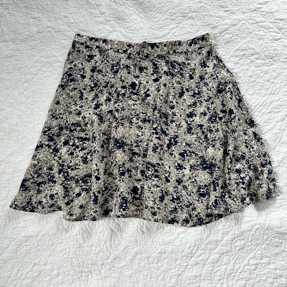 Blue Silk Amour Vert Skirt